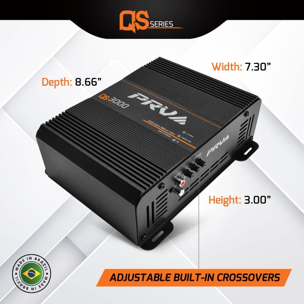 Main product image for PRV Audio QS3000 1 Ohm 1-Channel Full-Range Amplifier294-3522
